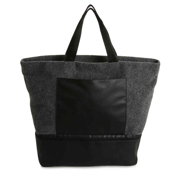 DSW Handbags - DSW Gray Felt Tote